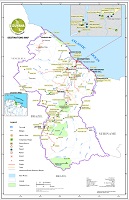 Tourist Map, Guyana