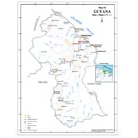 Map of Guyana